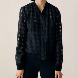 Zara Sheer Bomber Jacket